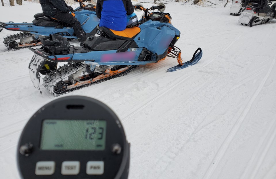 20220112 snowmobiler caught 123 kmh haliburton