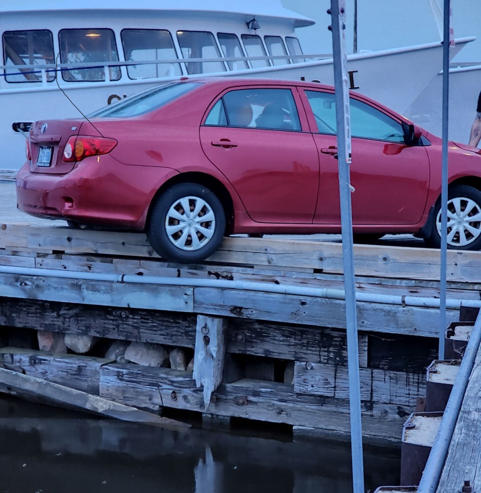 20220526 government dock car off edge turl