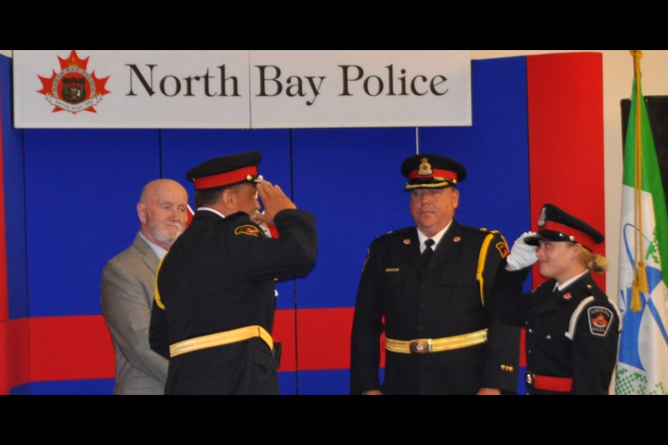 Constable Tonisha Maisonneuve is sworn in as a member of the North Bay Police Service. Photo provided by North Bay Police Service. 