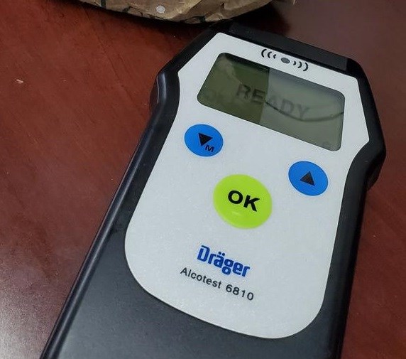 impaired driving breathalyzer stock