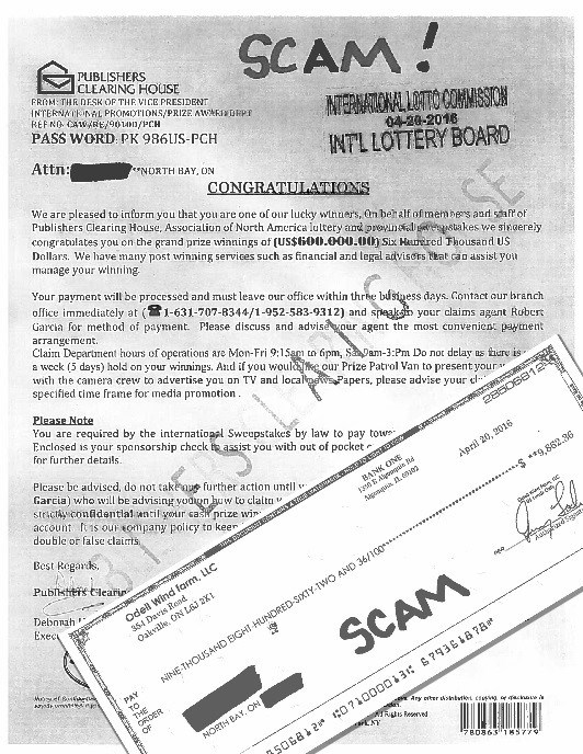 scam letter 2016