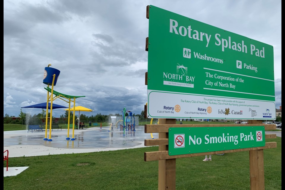 A new park will sit beside the splash pad