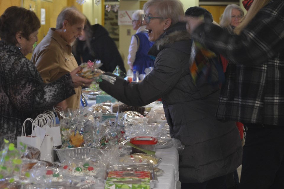 Crowds of people came out to support the Pro-Cathedral of the Assumption CWL Annual Christmas Bazaar & Tea. Photo courtesy Leah Pierce.