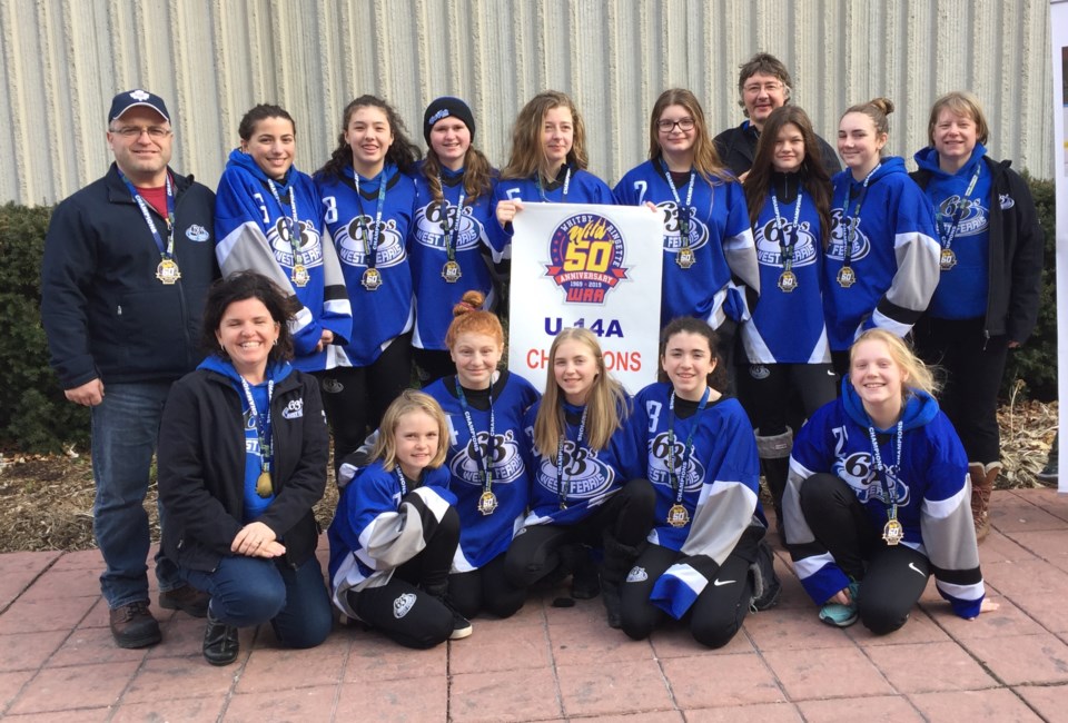 West Ferris Ringette Goes Triple Gold at Whitby Tournament - BayToday.ca