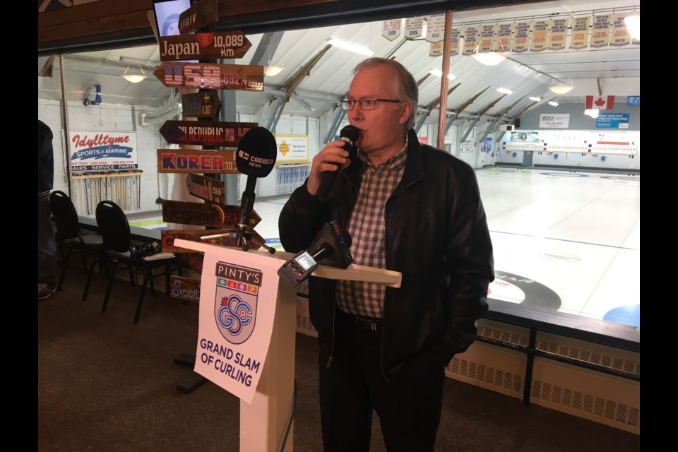 Mark Brown, is part of the event committee that will be hosting another high profile curling event at Memorial Gardens. Photo by Chris Dawson/BayToday.ca.  