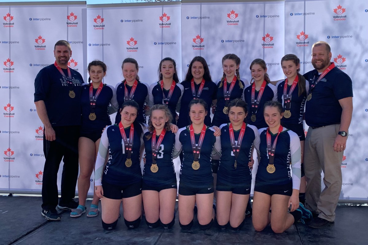 U14 Lakers win gold at Volleyball Canada National Championships North