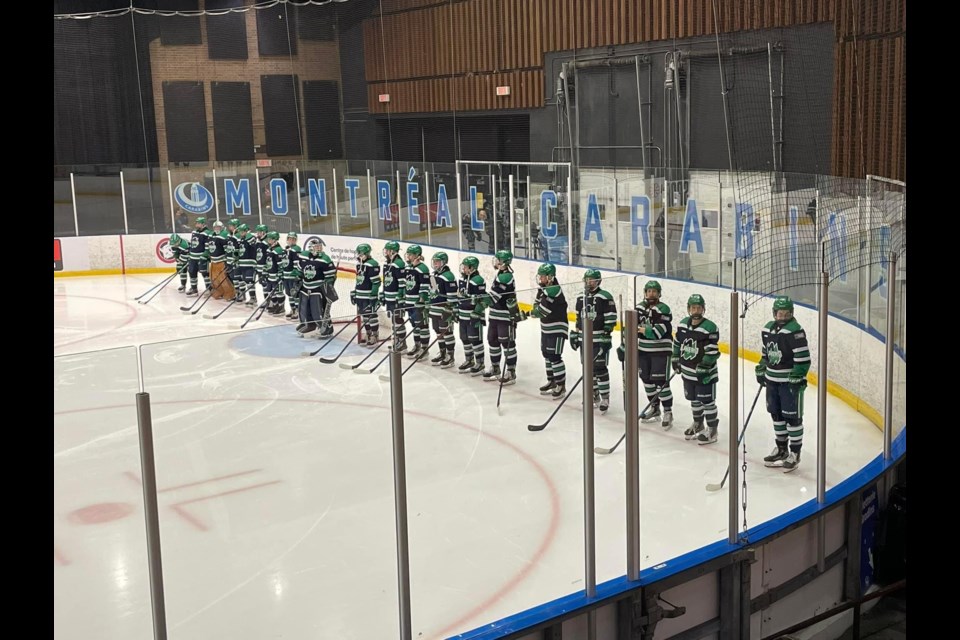 Nipissing Lakers get ready for their quarterfinal game against Concordia. Photo from Nipissing Lakers. 