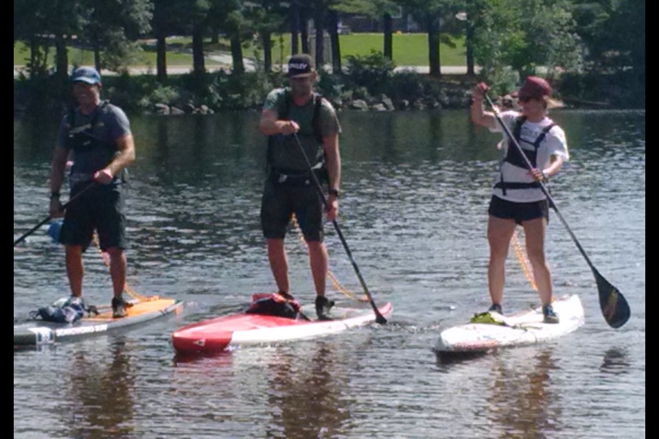  Stand Up Paddle Boarders – Jonah Logan, Ty Backus, Jessica Rando (Tied 1st)