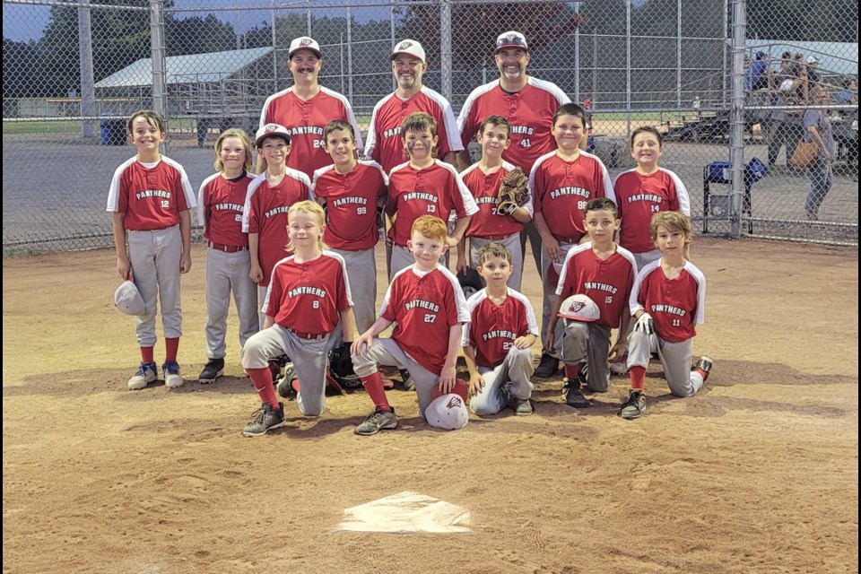 Panthers travel ball 9U team in 2023.