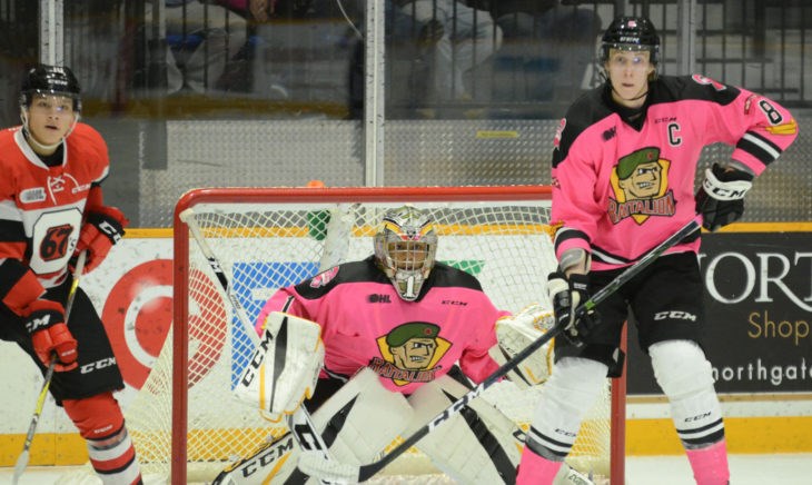 pink in the rink Julian Sime, Riley Bruce 2017