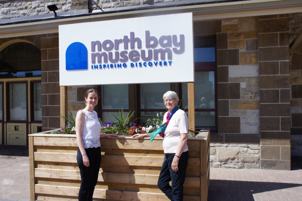 North Bay Museum Director / Curator Naomi Hehn with volunteer Pat Moulson. Photo provided by Naomi Hehn.         