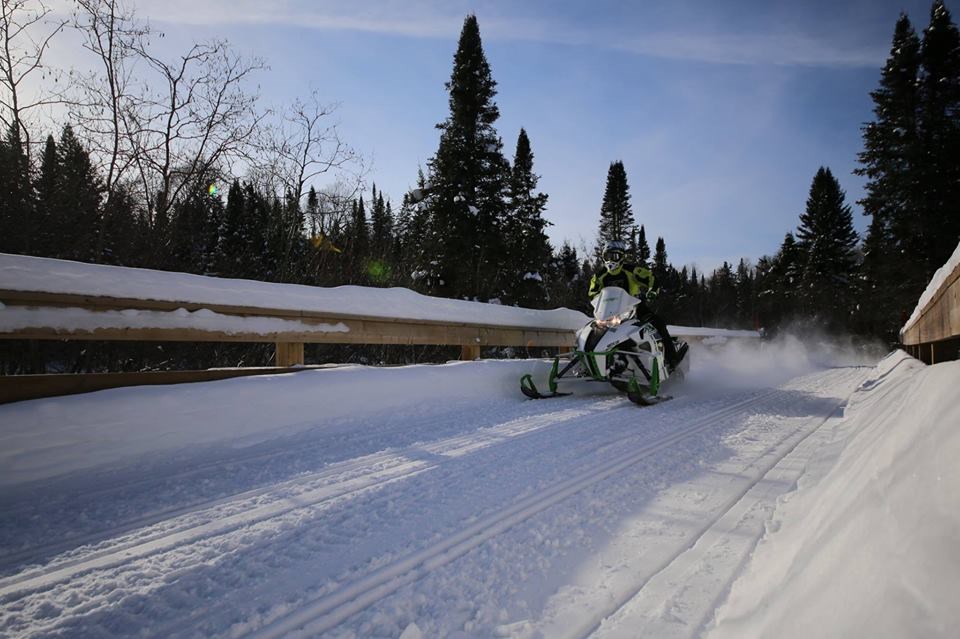 North Bay snowmobile club sled pic