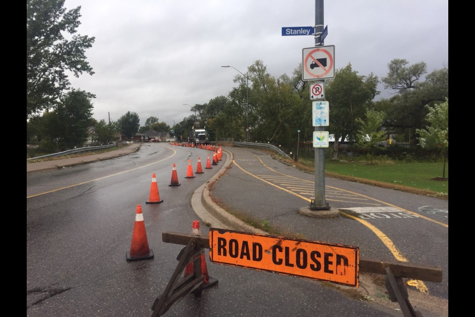 a small portion of the Kate Pace Way is closed. Jeff Turl/BayToday.