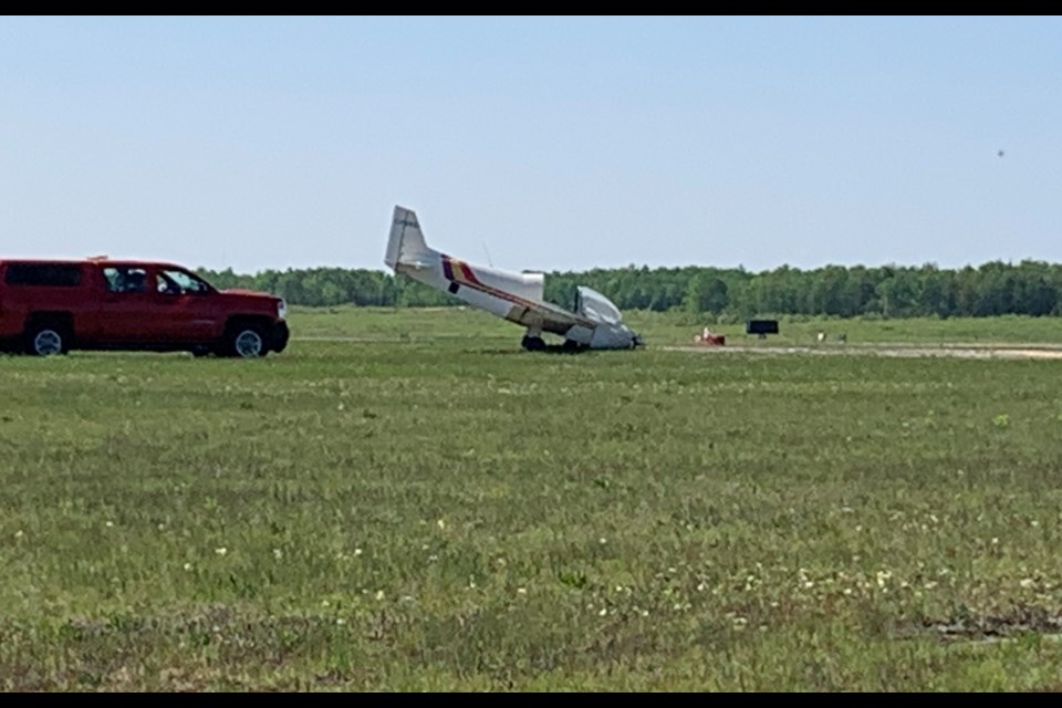 A small plane crashed at North Bay's Jack Garland Airport Monday afternoon.