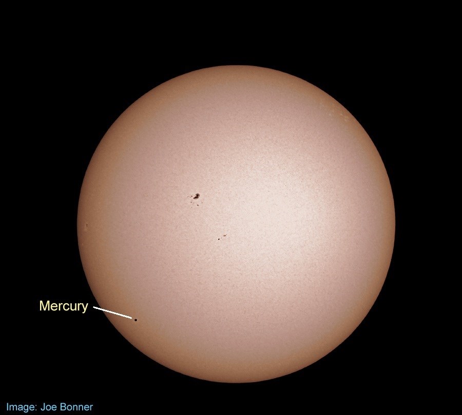 2019  mercury transit of sun joe bonner
