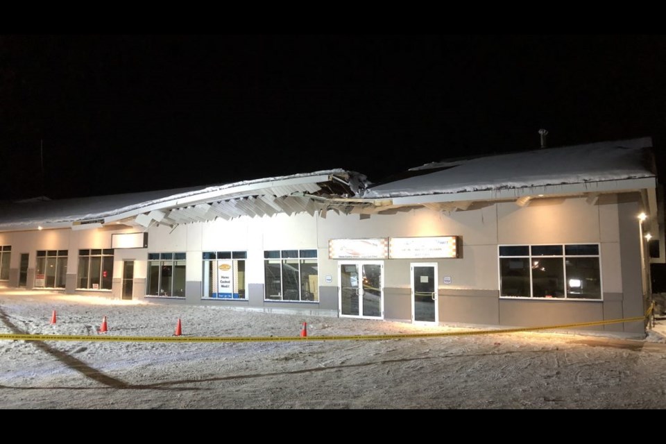 The roof of Auntie Jane's restaurant.  Photo courtesy Richard Coffin/Rogers Radio.  