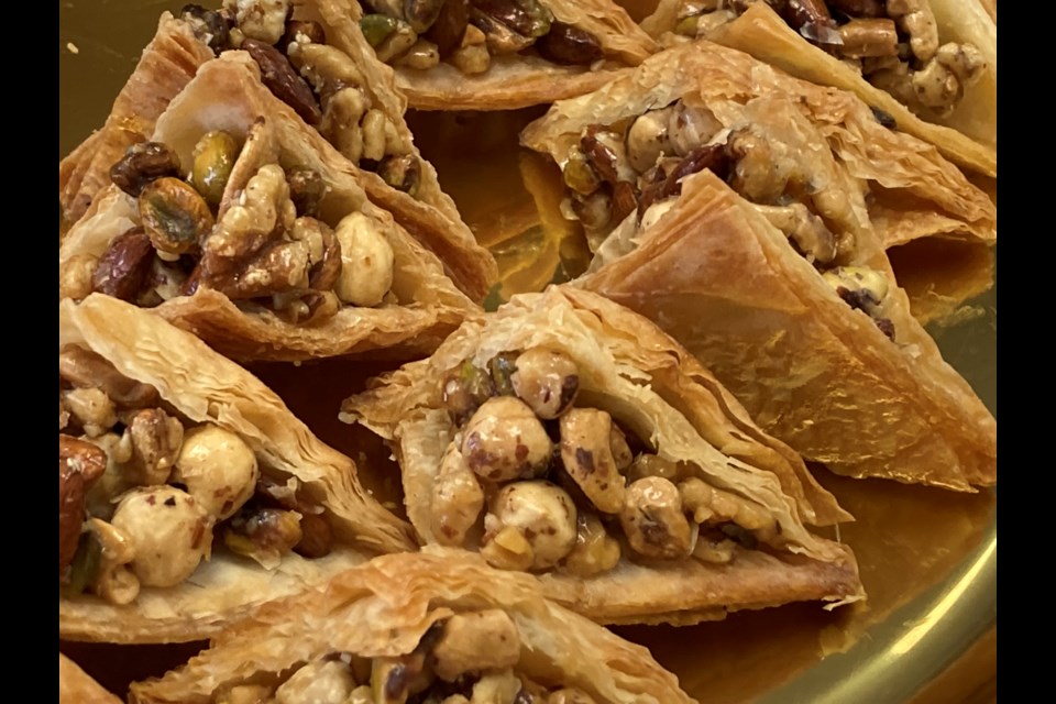 Baklava comes in a variety of flavours at Golden Syria in North Bay