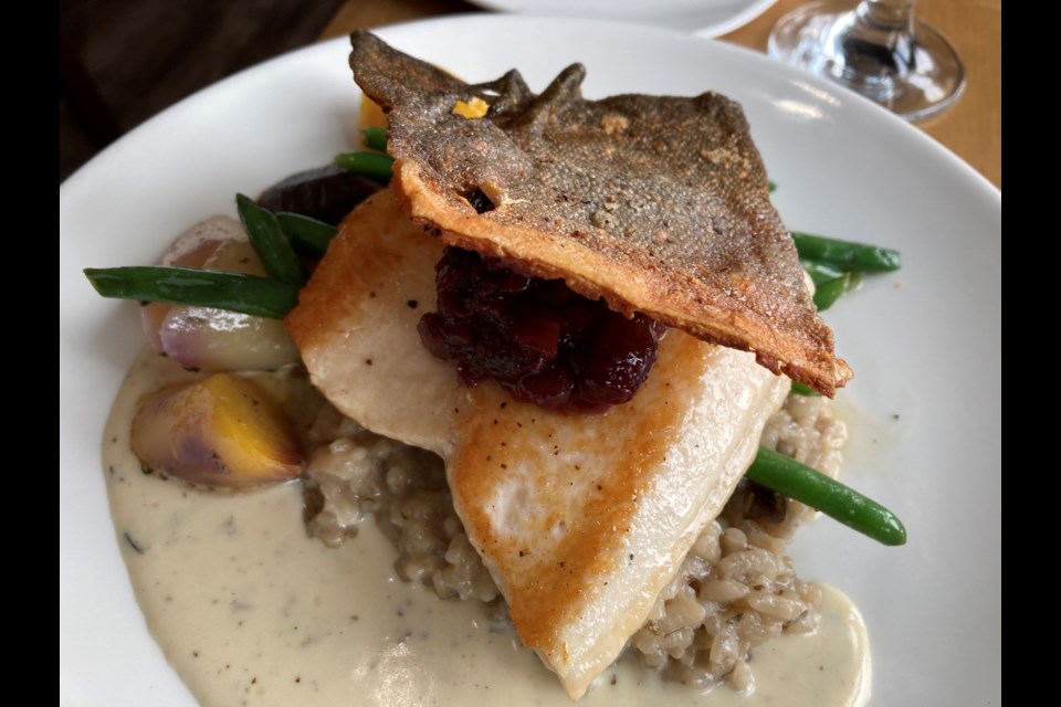 Canadian Arctic Char served up fresh at 1886 Lake House Bistro, Callander.