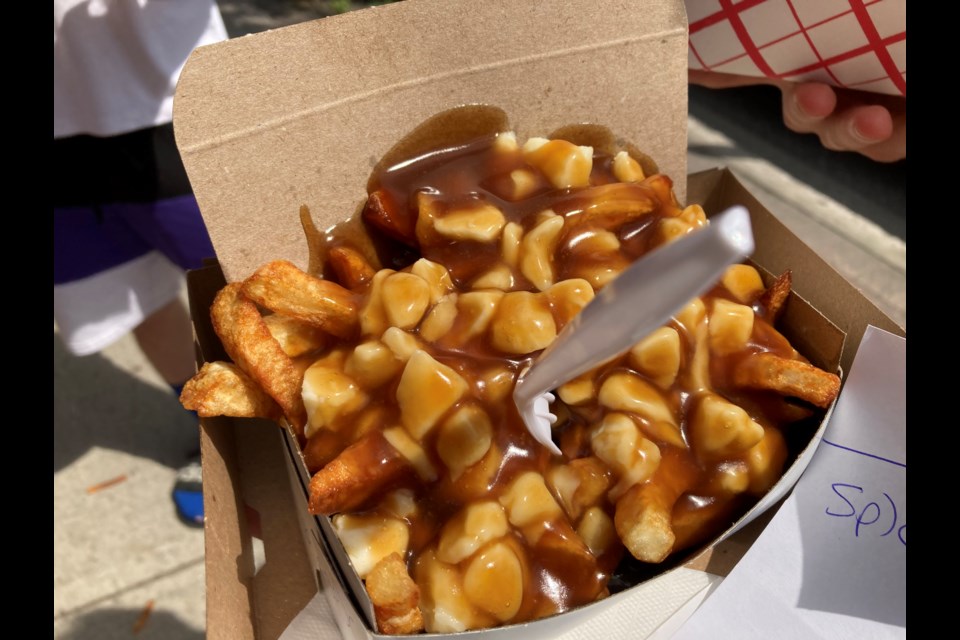 Mouth-watering poutines are on the menu at the famous RIV Chip Stand in Sturgeon Falls.