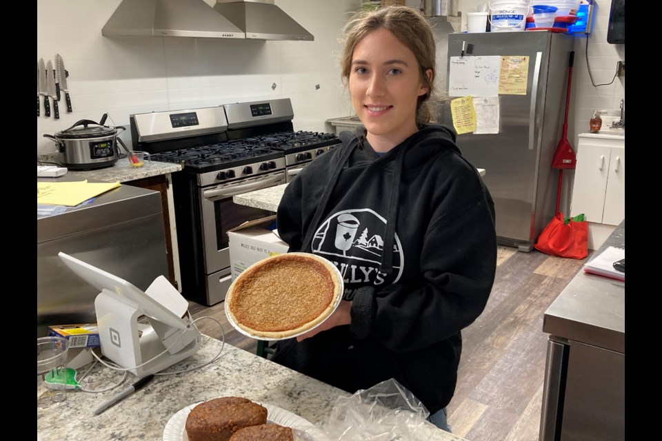 Elizabeth Mulligan shows some of her freshly baked gluten-free treats made at Mully's gluten-free Bakery 