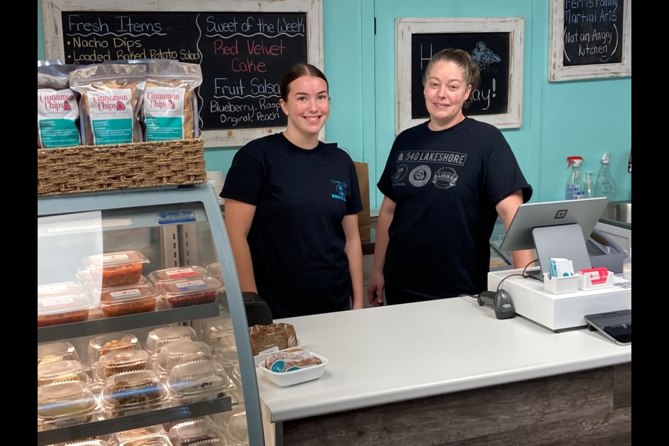 (l-r) Long-time Dinner is Served employee Julia stands beside business owner Jennifer Leblond. 