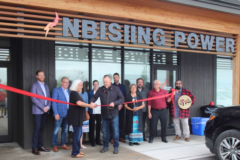 A lot of work went into preparing for the big day, but it's official, Nbisiing Power is open for business / Photo David Briggs 