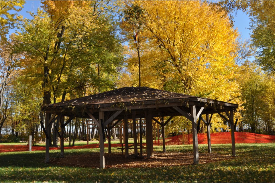 An autumnal image of one of the properties under the stewardship of the beautification crew / Photo Supplied