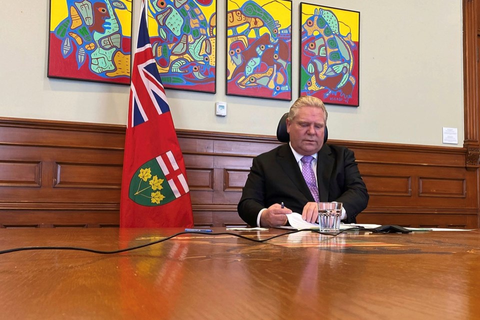 Premiere Doug Ford~posted to Twiter Jan 23 2022small~edit one~crop