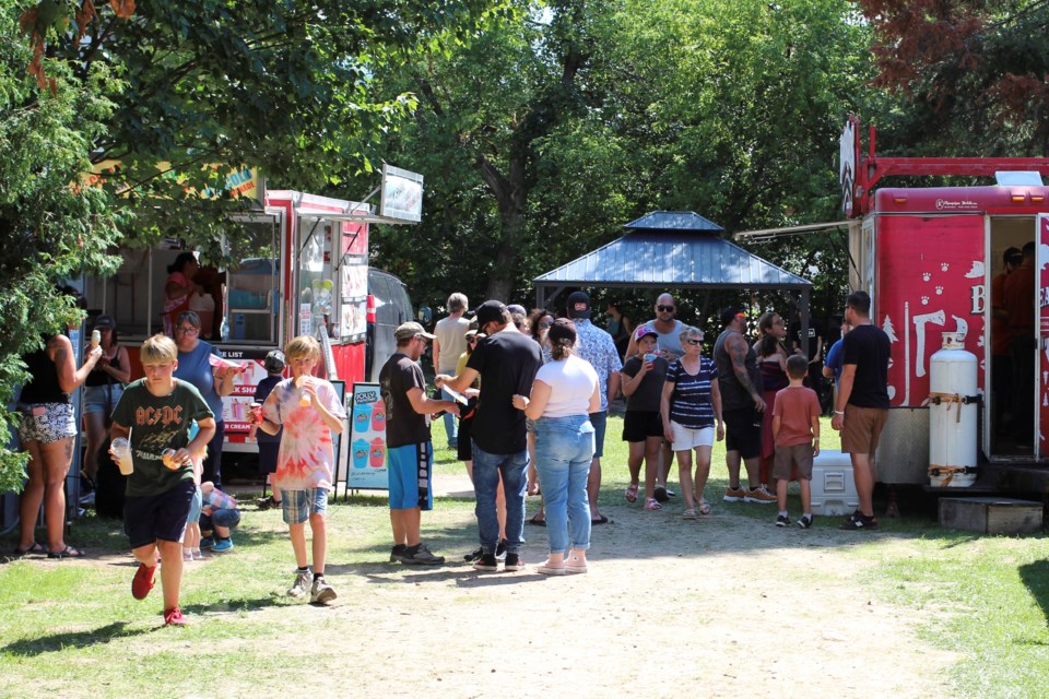 A Voyageur Days' scene at Annie's Park in 2022. Food trucks and a beer tent also set up shop for the weekend / File photo David Briggs