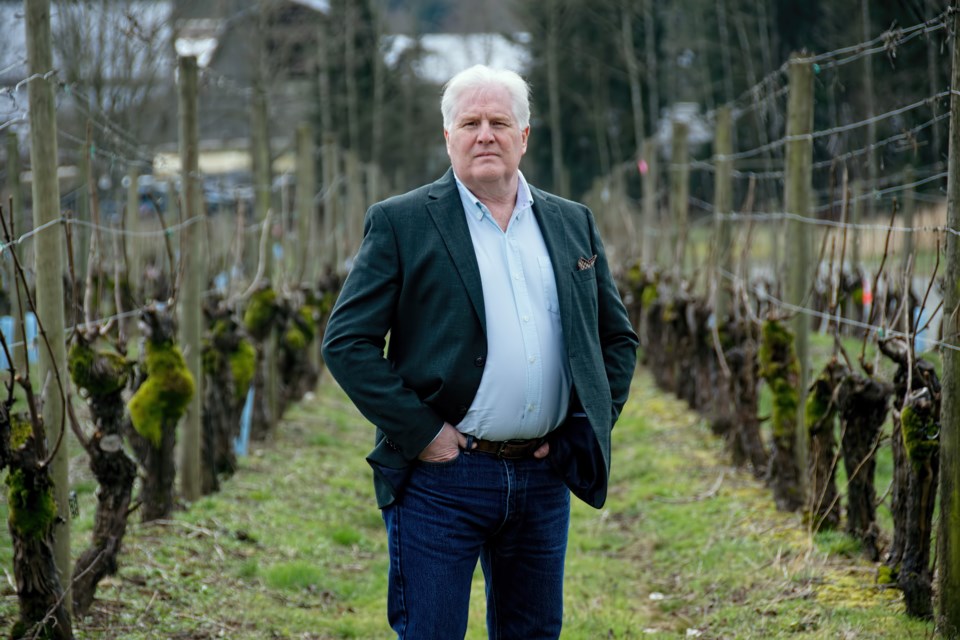 Brian Ensor is the general manager of south Langley’s Chaberton Estate Winery