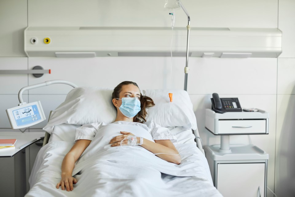 COVID hospital bed woman - getty Morsa Images