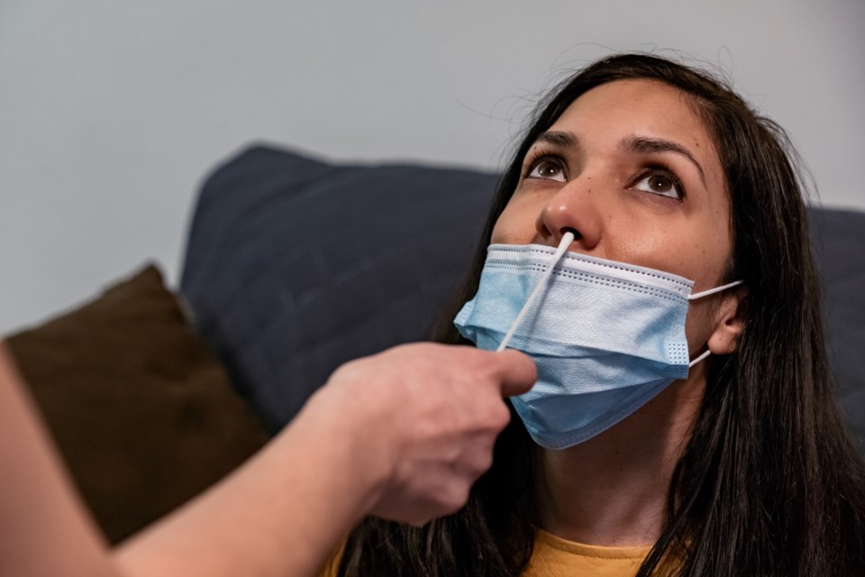 COVID test woman - getty - david espejo