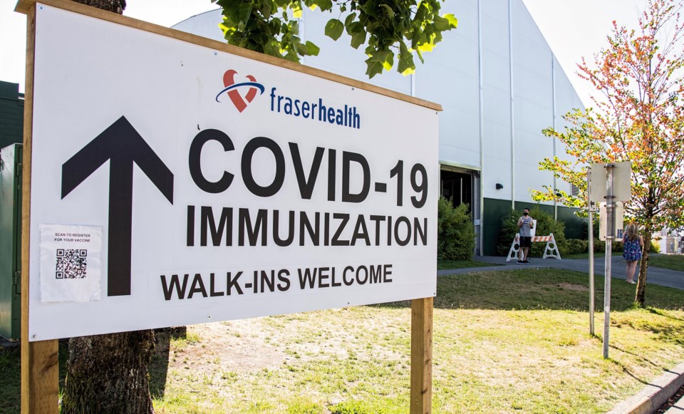 COVID vaccination centre Coquitlam - cc