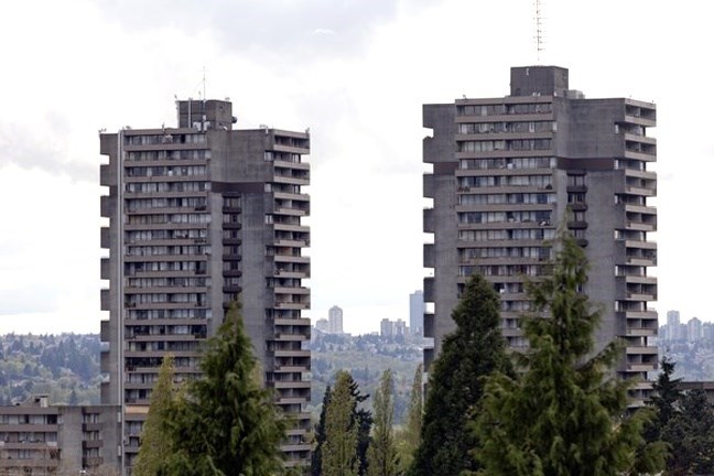 Lougheed Village towers in Burnaby 