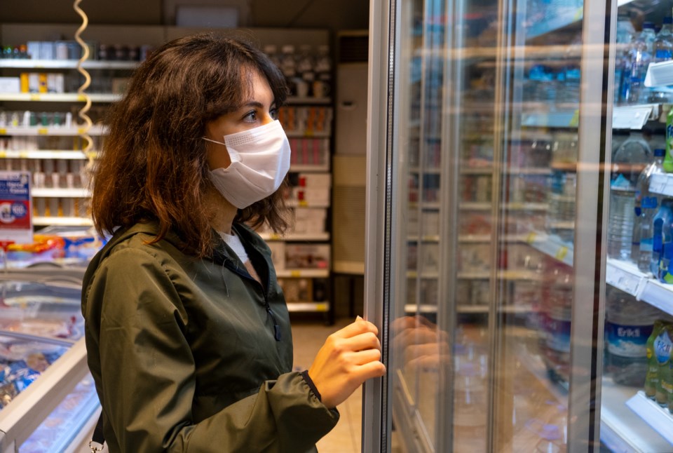 Woman shopping with covid mask - getty - Ismail Eren Yalcin