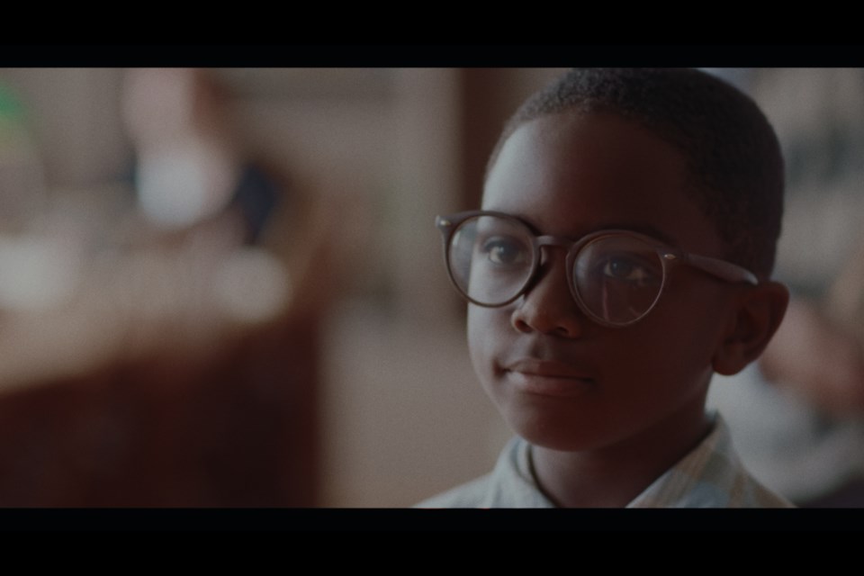 Actor Jeremiah Spain as young Ronald McNair in the film, 'For the Moon.'

