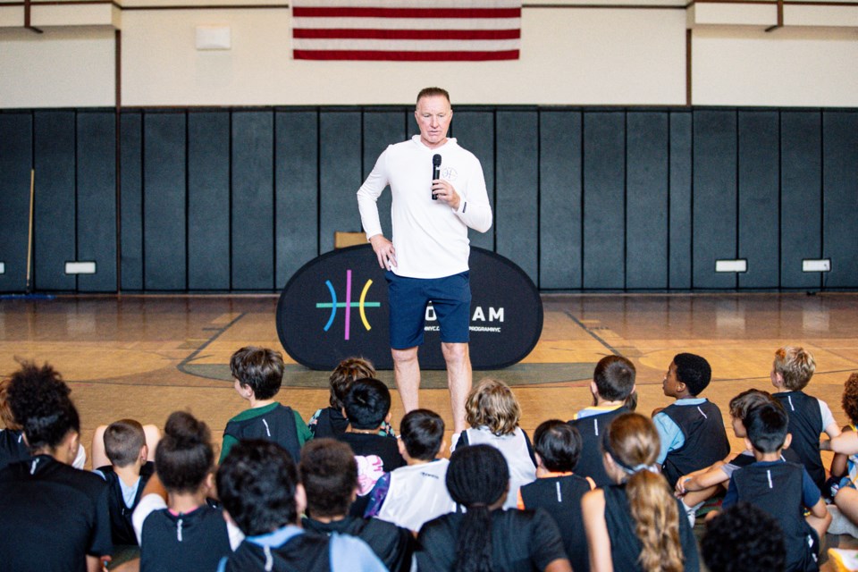 Chris Mullin at the Program NYC Basketball Camp.