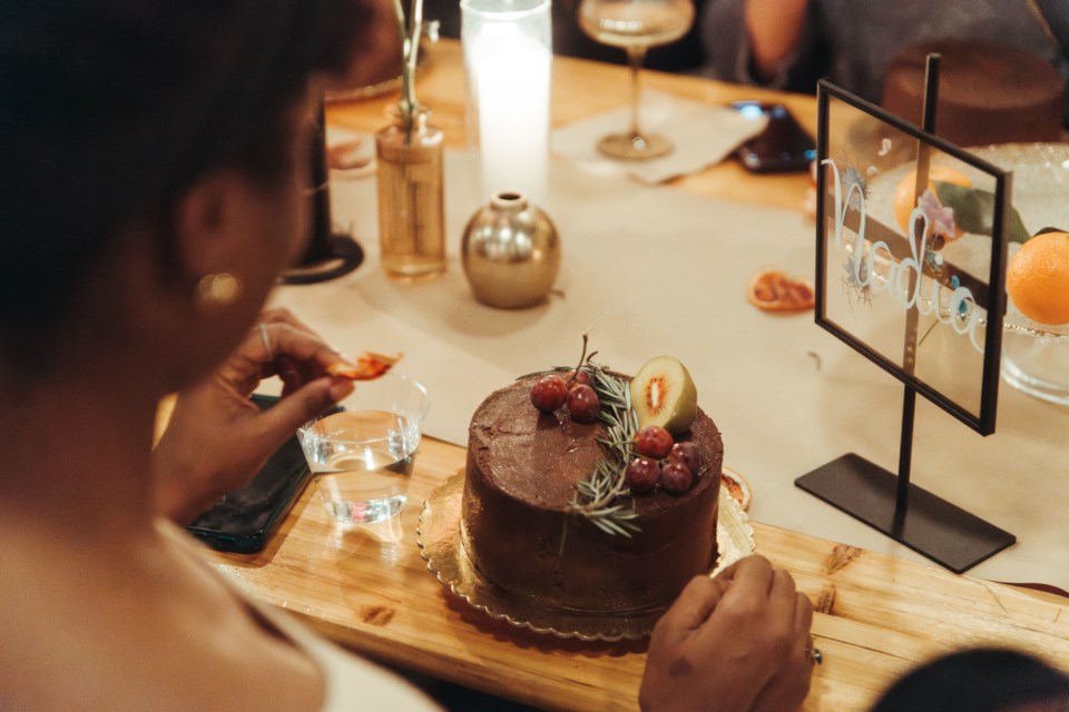 A creation at Pelah Kitchen, which specializes in botanical cake artistry, in Bedford-Stuyvesant. 