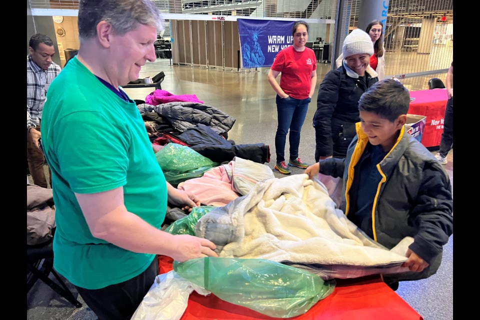 NY Cares held its 35th annual coat drive at Barclays Center on Wednesday. 