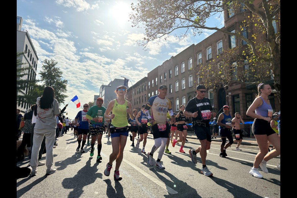 The 2023 NYC Marathon in Bed-Stuy, Brooklyn