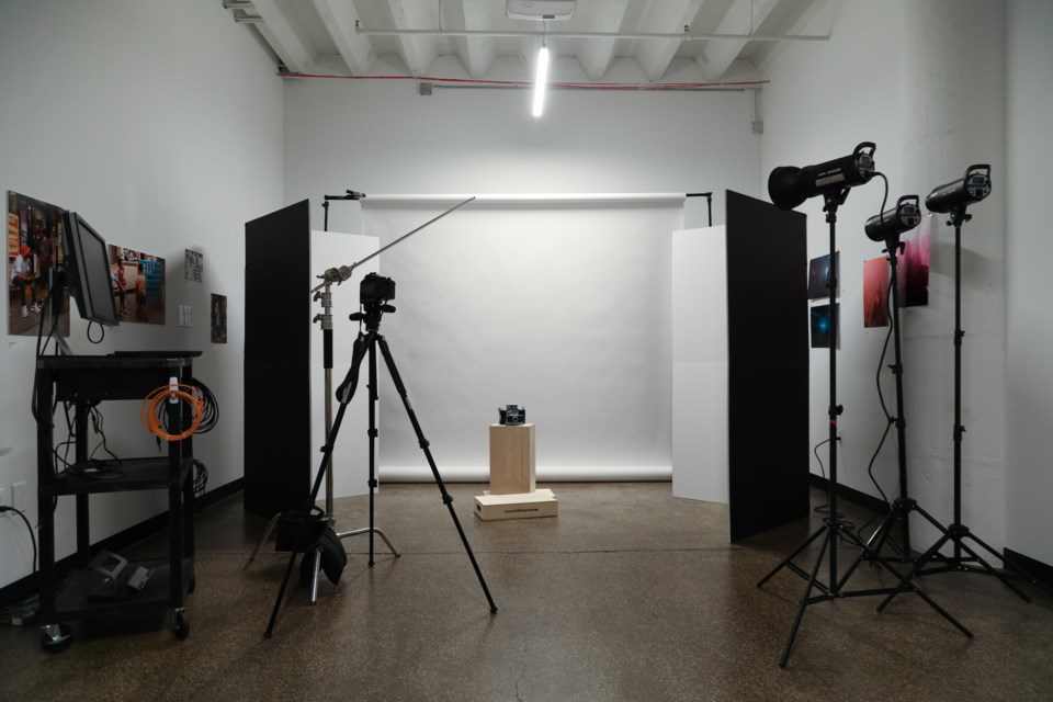 The PhotoHub, inside the Freelancers Union office in Industry City, allows photographers to rent space and equipment at a low cost. 