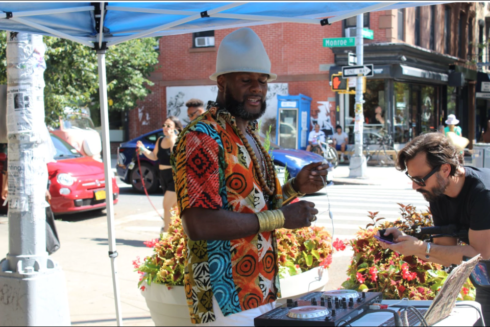 A vendor at the TAMA Open Streets Festival