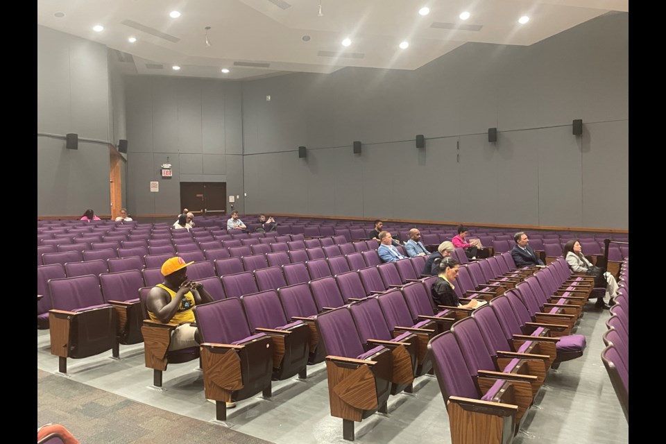 Less than 30 people attended the City Charter Revision Hearing in-person.