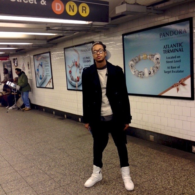 Subway Style Jewelry desinger Keino riding the N/R Train: @dallasdynasty1