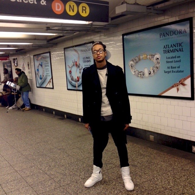 Subway Style  Jewelry desinger Keino riding the N/R Train: @dallasdynasty1