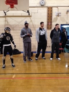 Brooklyn Nets visit P.S. 171 in Bedford-Stuyvesant to take part in the team's Assist Program