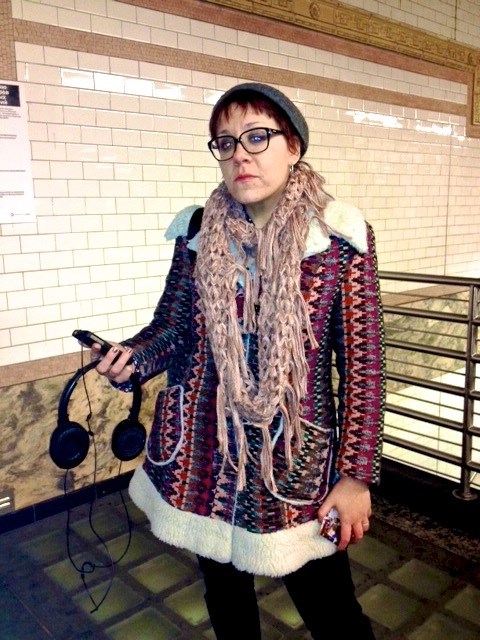 Subway Style Jessica Paz rides the 2/3 Train: @soundgrrl