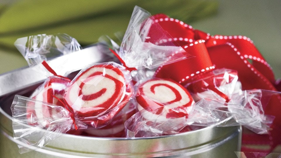 Peppermint Pinwheel Cookies