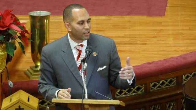 Congressman Hakeem Jeffries (NY-8) speaks at the Inaugural Ceremony of City Councilmember Robert E. Cornegy, Jr., 36th District 