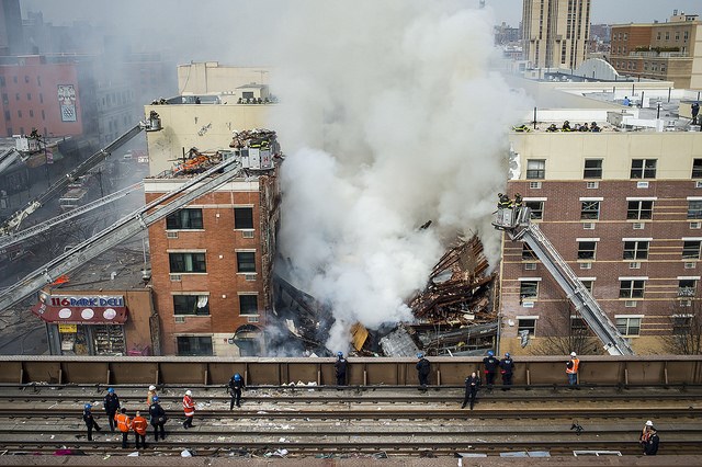 NYC Mayor Bill de Blasio said  a gas leak caused the large explosion Wednesday morning at 1644 and 1646 Park Avenue in Harlem. Photo: NYC Mayor's Office